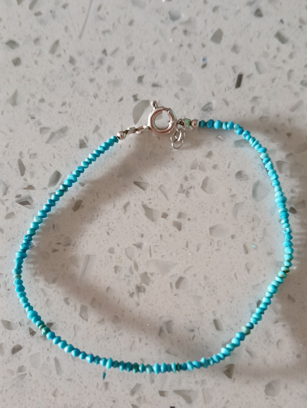 Turquoise natural Stone Beaded /Bracelet
